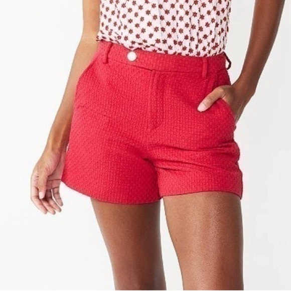 Draper James RSVP Basket Weave Shorts Size 10 - Picture 1 of 8